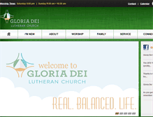 Tablet Screenshot of gloriadeichurch.org